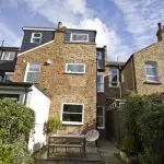 View of rooftop extension from ground level