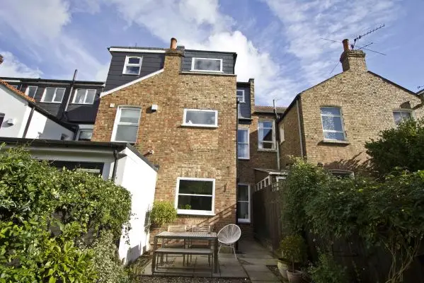 View of rooftop extension from ground level