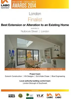 LABC Award - Finalist - Best Extension or Alteration to an Existing Home - 2014